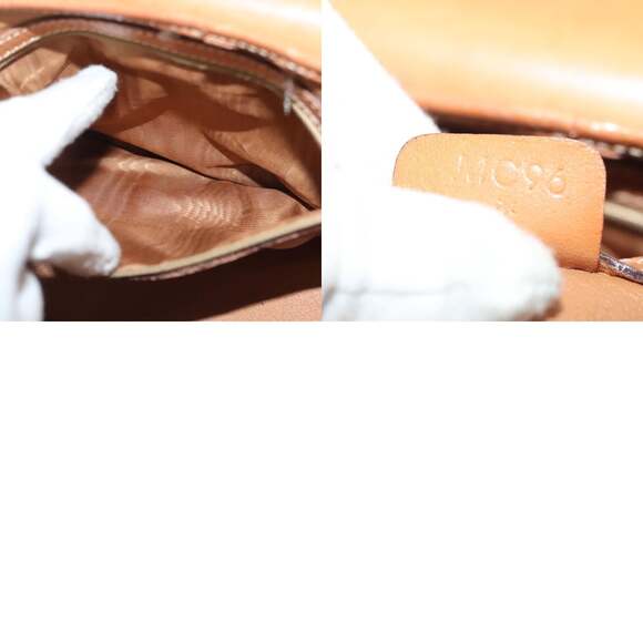 CELINE Macadam Canvas Hand Bag Pvc Leather Brown Gold - Picture 13 of 13